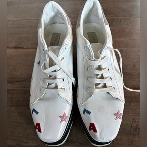 Designer-inspired platform sneakers. Not authenticated, priced accordingly.